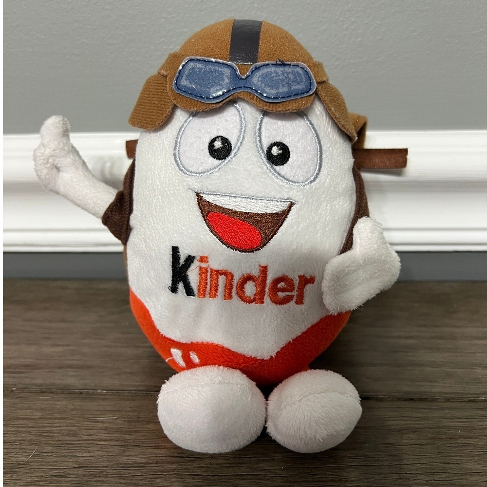 Kinder Plush Toy Pilot Airplane Aviator Backpack Chocolate Egg Kids